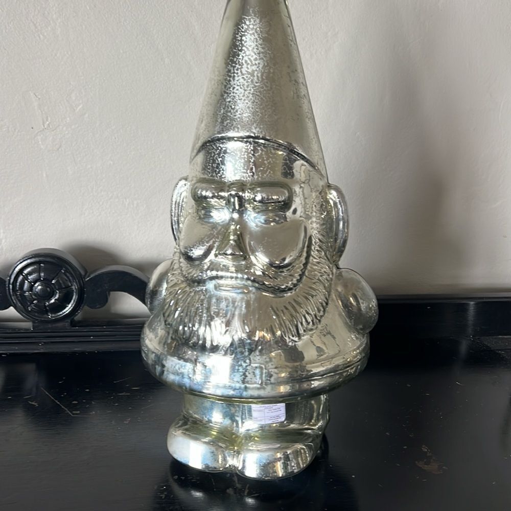 Pottery Barn Glass Santa Tree - Picture 7 of 9